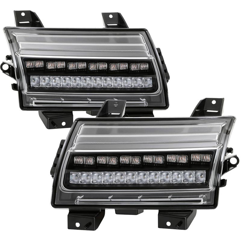 Spyder 5086785 Black LED Front Bumper Lights | XDP