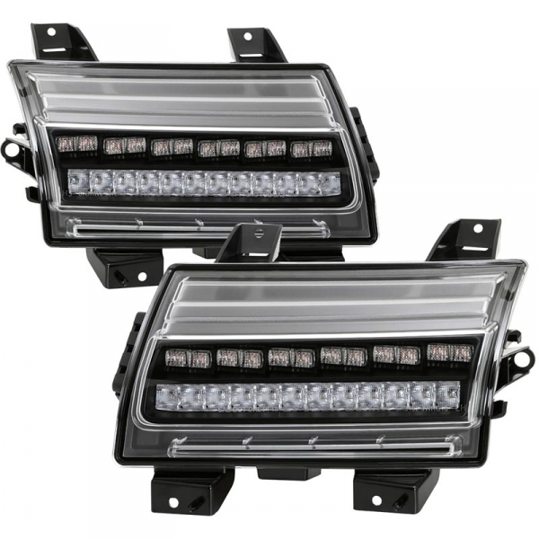Spyder 5086785 Black LED Front Bumper Lights | XDP