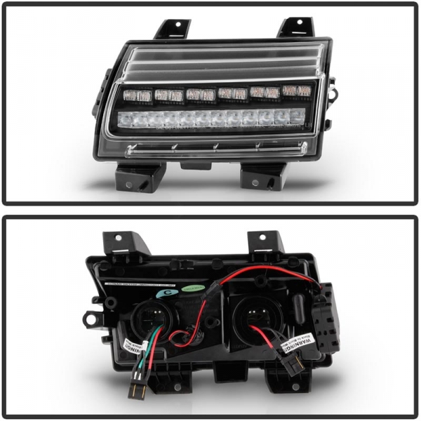 Spyder 5086785 Black LED Front Bumper Lights | XDP
