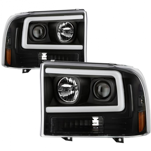 Image 1 for Spyder 5088062 Platinum Series Black LED Headlights