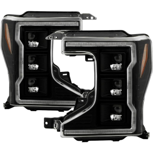 夜ブリジグ、ドラッカーハイブリッド。 Spyder Signature Series Black Projector Headlights 5088628 | XDP