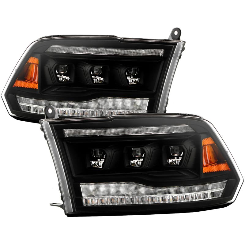 【セット販売】バイカラーフローライト　＋台座　直径59.5mm Spyder 5088673 Apex Series Black LED Headlights | XDP