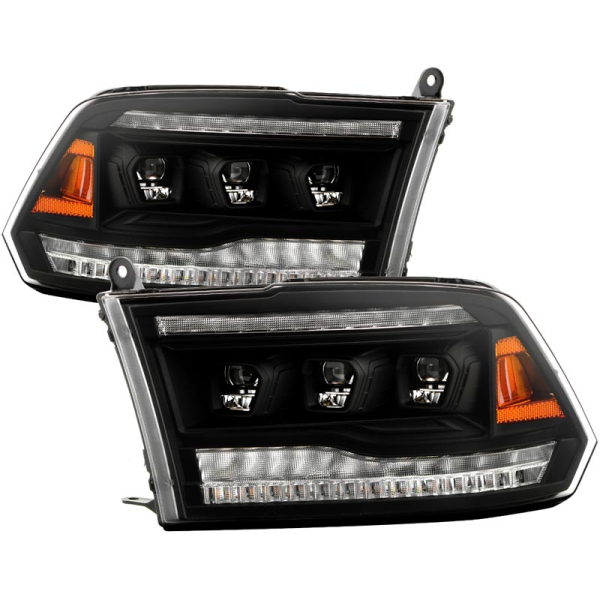 Image 1 for Spyder 5088673 Apex Series Black LED Headlights