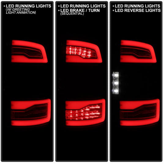 Spyder Apex Series Black LED Tail Lights 5089410 | XDP