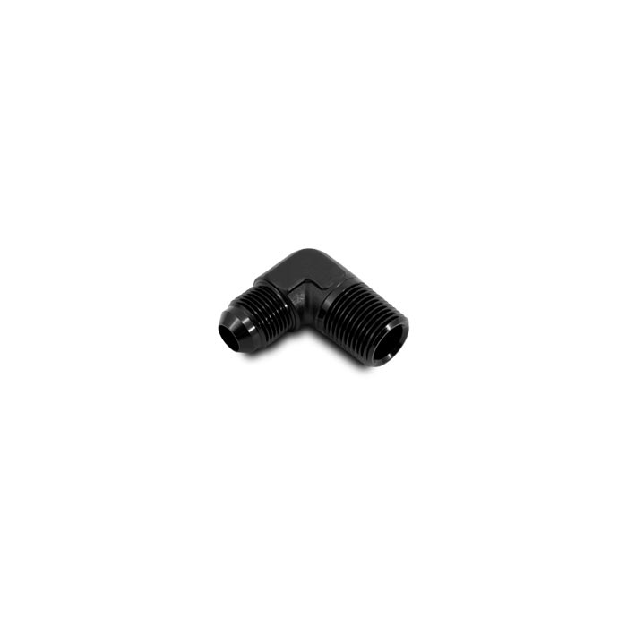 Vibrant 3/8In Tube to -6AN Female 90 Degree Union Adapter Fitting w/ Olive Inserts