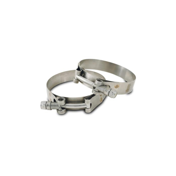 Image 1 for Vibrant 2798 4" Stainless Steel T-Bolt Clamps (2-Pack)
