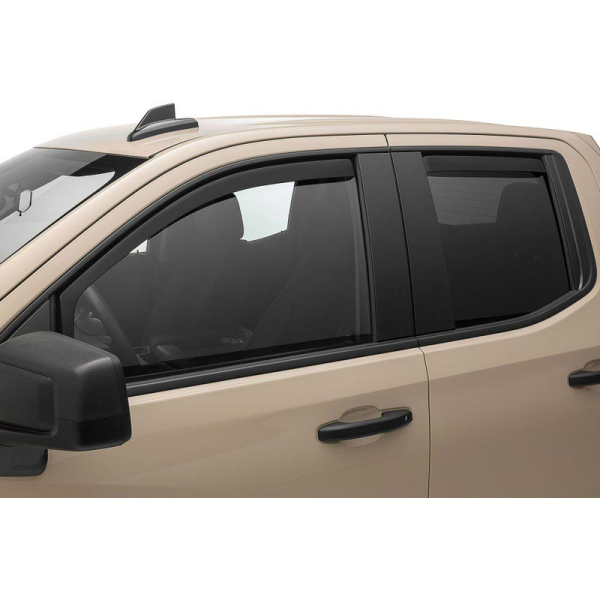 Image 1 for WeatherTech Matte Black Side Window Deflector Set (Front & Rear) 80977IMB-85930IMB