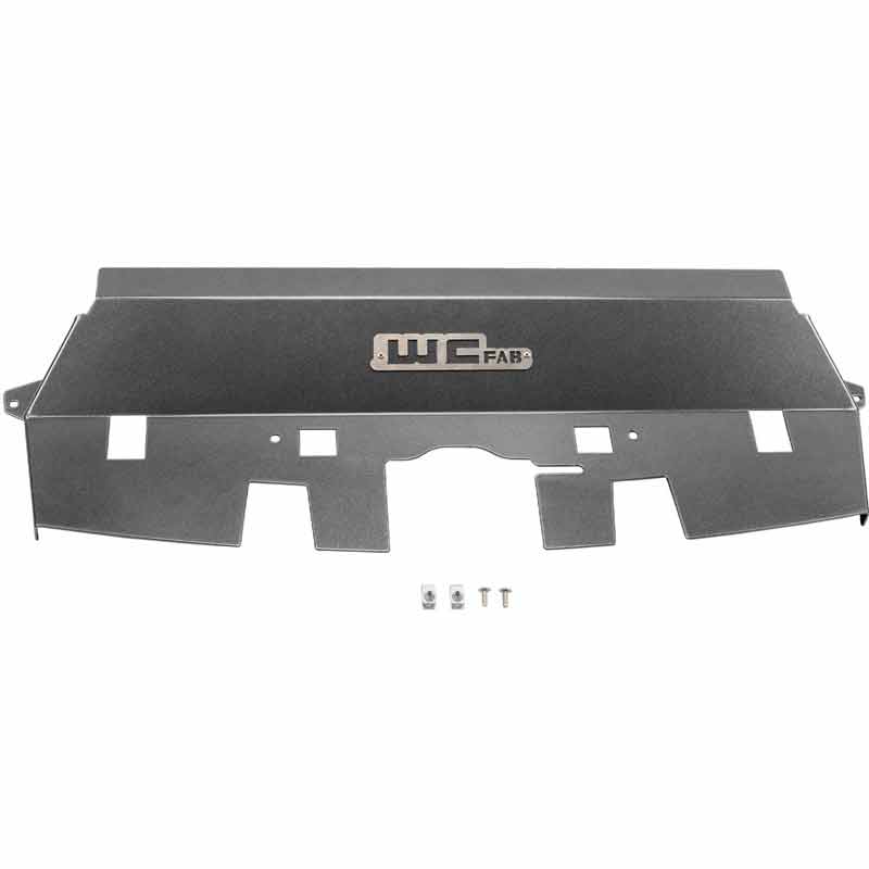 Wehrli Custom Fab WCF100539FTB Aluminum Radiator Cover Fine Black XDP