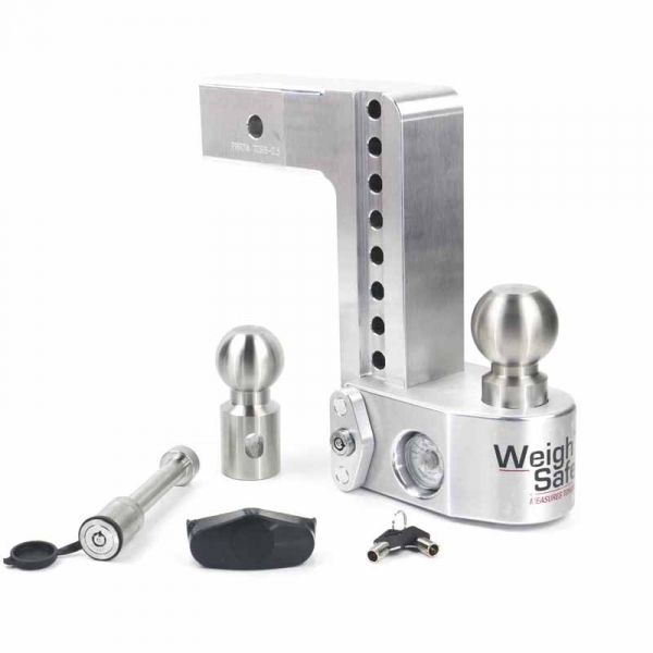 Image 1 for Weigh Safe WS8-2.5-KA 2.5" Drop Hitch & Lock Pin - 8" Drop